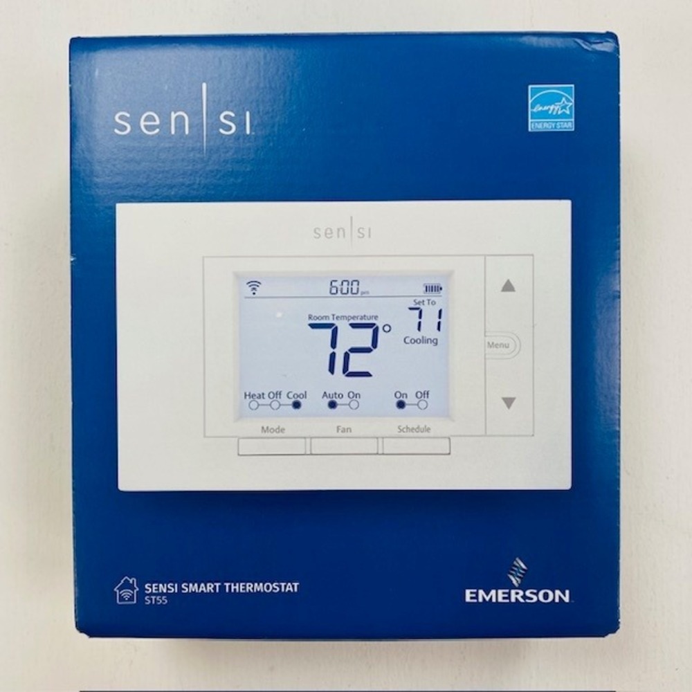 Emerson Sensi Smart Thermostat ST55 White WiFi Programmable OPEN BOX